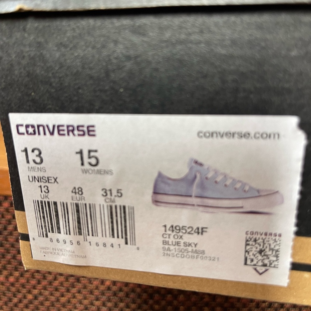 Converse Women's Sky Blue Canvas Sneakers - Picture 4 of 4